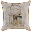 Blanc Maricló Vankúš bavlna psy s nápisom 45x45 cm 45767