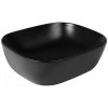 Oltens Hamnes umývadlo 46.5x37.5 cm oválny pultové umývadlo čierna 40301300
