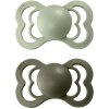 Bibs Supreme symetrické cumlíky kaučuk 2ks Sage / Hunter Green