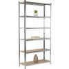 Zinkovaný kovový regál Mamutex Standard 2400x1200x500 mm – 6 políc, nosnosť 1050 kg