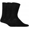 Iomi Gentle Grip 3 páry pánske DIA ponožky s voľným lemom Čierna