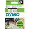 Samolepiaca páska Dymo D1 6 mm biela/čierna