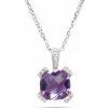 Ametystový prívesok ALO z bieleho zlata 2840871bAm