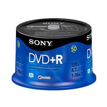 Sony DVD+R 4,7GB 16x, 50ks