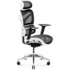 Bielo-čierne ergonomické kreslo Diablo V-COMMANDER, DIABLO V-COMMANDER__1112 SKL1