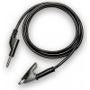 Kábel k laboratórnym zdrojom 50cm čierny