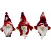 Sada vianočných ozdôb Pletení trpaslíci, 3 ks