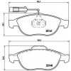 Sada brzdových platničiek kotúčovej brzdy BREMBO P 23 075