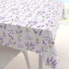 Biante Bavlnený štvorcový obrus Sandra SA-294 Veľké zväzky levandúľ na bielom 70x70 cm