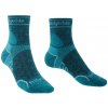 Bridgedale dámske běžecké ponožky Trail Run Lightweight T2 merino Sport Crew Womens Teal