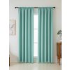 MKLozkoviny.sk Blackout závesy Elias morská zelená – 140 × 180 cm (2 ks) - riasiaca stuha