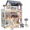 FunPlay 6201 Drevený domček pre bábiky s príslušenstvom 3 poschodia 78x62x27cm