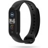 SILIKÓNOVÝ REMIENOK NA XIAOMI MI BAND 5 / 6 / 6 NFC HEYBAND ICON Čierny