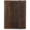 Contacts® Kožený notes - obal A5 na Ipad mini Varen Hnedý - S deníkem a propiskou