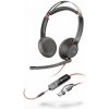 HP Poly Blackwire 5220 MS Teams náhlavná súprava, 3.5 mm jack + USB-C/A adaptér, stereo (bulk)