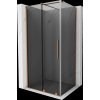 MEXEN/S - Velár sprchovací kút, posuvné dvere 120 x 85, grafit, meď kartáčovaná 871-120-085-41-65