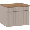Súprava skrinka Comad Iconic Cashmere ICONIC CASHMERE 82-60-D-1S, doska na skrinku Comad Fiji BLAT 89-60-A OAK COAST EVOKE