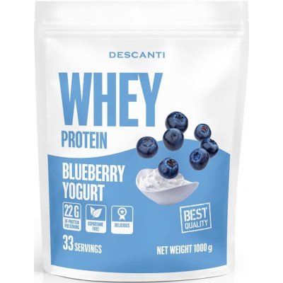 Descanti Whey Protein srvátkový proteín príchuť Blueberry Yogurt 1000 g
