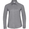 Russell Košile 932F Oxford, dlouhý rukáv, dámská COT11932F64002-silver M Stříbrná