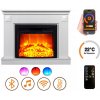 Voľne stojaci elektrický krb DLC Home s Bluetooth reproduktorom Penida EF4