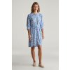 Gant Reg Floral Print Ss Shirt Dress Perfect Blue
