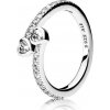 Pandora Strieborný trblietavý prsteň 191023CZ 60 mm