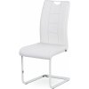 Autronic DCL-411 WT jedálenská stolička biela koženka / chróm