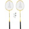 RULYT Bedmintonový set Sulov 2x raketa 2x loptička vak - žltý