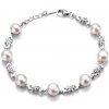 Tiniana Stříbrný náramek s pravou říční perlou Vikebe