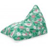 Sablio Sedací vak Kvetiny a vtáčiky: 150x80 cm