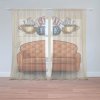 Sablio Záclony Seriál přátelé CENTRAL PERK Gauč: 2ks 150x250cm