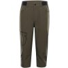 Pánske softshellové capri nohavice ALPINE PRO, WEDER 2 Khaki,Čierna 48