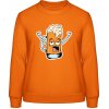 AWDis Sweat Mikina - Dizajn - Ilustrácia pivný pohár - Orange Crush - XXL - Dámske