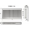 Purmo radiátor COMPACT C21 550x900 bočné pripojenie-paneláková rozteč F062105509010300