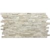 Obkladové panely 3D PVC 0006, cena za kus, rozmer 960 x 485 mm, bridlicový obklad krémový, IMPOL TRADE