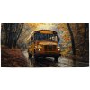 Sablio Uterák Žltý školský autobus - 50x100 cm