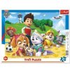 Trefl deskové Paw Patrol/Tlapková patrola na stopě 37x29cm 25 dielov ve fólii v boxu