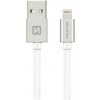 Swissten 7152430 dátový USB - Lightning MFi, 2m, stříbrný