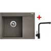 Sinks RIM 650 L Truffle + Elka čierna matná