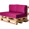 Golden Garden Paletové sedenie GG129 podsedák a vankúš 120cm x 80cm x 15cm fuksiová