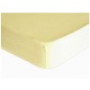 Posteľná plachta Jersey 60x120 cm-Žltá