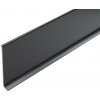 Lišta soklová CEZAR LP80 Sivá tmavá RAL7021, celohliníková