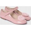 Mayoral balerínky 44389 lakované s brmbolcom a zapínaním na suchý zips ružové