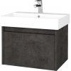 Dreja Kúpeľňová skrinka BONO SZZ 60 umývadlo Glance - D16 Tmavý betón / Úchytka T33 / D16 Tmavý betón
