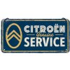 Plechová ceduľa Citroen - Genuine Service, 10 x 20 cm