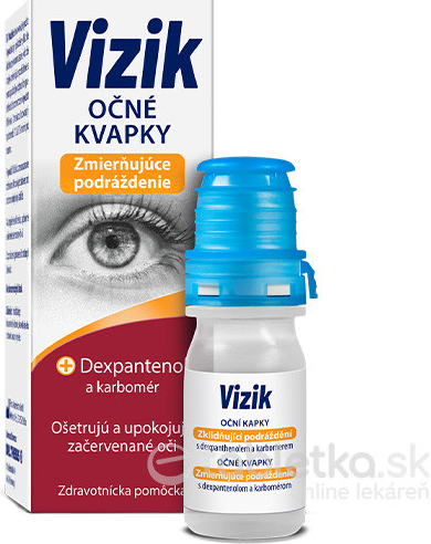 Vizik Očné kvapky Zmierňujúce podráždenie Dexpanthenol a karbomer 10 ml od  6,88 € - Heureka.sk