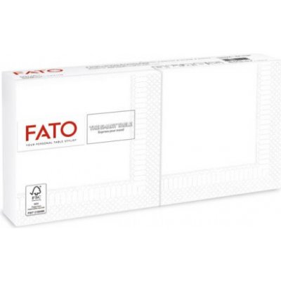 FATO servítky 1/4 ohyb Smart Table biela 25x25cm