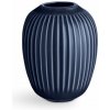 Tmavomodrá kameninová váza Kähler Design Hammershoi, výška 10 cm