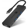 USB Hub Connect IT USB-C/3x USB 3.2, HDMI, USB-C PD 100W (CHU-8010-AN) sivý