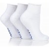 Iomi 3 páry ANKLE DIA ponožky so zvýšeným lemom Biele